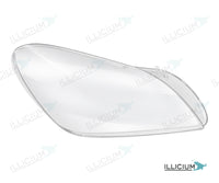 SLK R172 · Händlerangabe 2012–2016 – Scheinwerferglas rechts in Fahrtrichtung, Produktillustration mit ILLICIUM-Logo