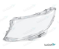 Vito W447 · konkrete Händlerausführung – Scheinwerferglas links in Fahrtrichtung, Produktillustration mit ILLICIUM-Logo