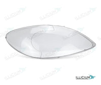 Vito/Viano W639 · konkrete Vorfacelift-Haube 2004–2010 – Scheinwerferglas rechts in Fahrtrichtung, Produktillustration mit ILLICIUM-Logo