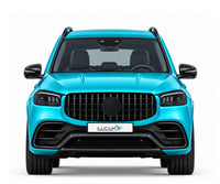 GLS X167 · AMG GLS63 · 2019–2025 – Fahrzeugillustration in Türkis Metallic, schwarze Anbauteile, neutrale Emblemform und ILLICIUM-Kennzeichen