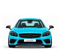 SL R231 · AMG SL63 · Facelift2016 – Fahrzeugillustration in Türkis Metallic, schwarze Anbauteile, neutrale Emblemform und ILLICIUM-Kennzeichen